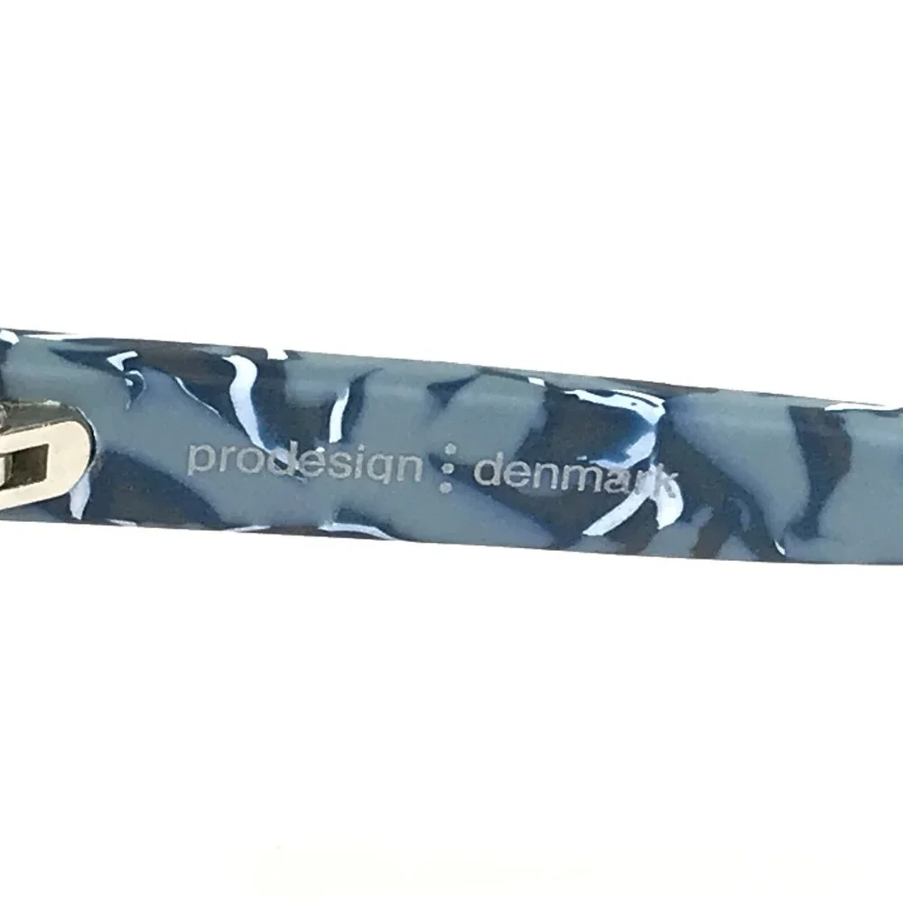 Prodesign Eyeglasses Frames 4718 c.9121 Matte Navy Blue Square Marble 53-19-140